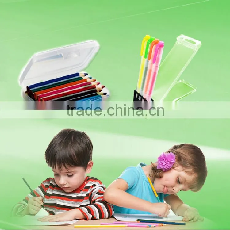 Grid adjustable personal care cosmetic fitting display custom logo printed storage design pp pp pvc transparent hinged gift box