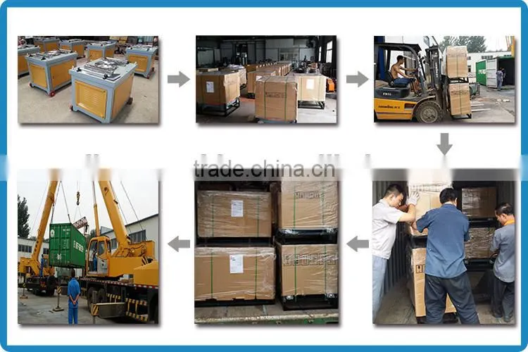 Automatic rebar cutting and bending machine