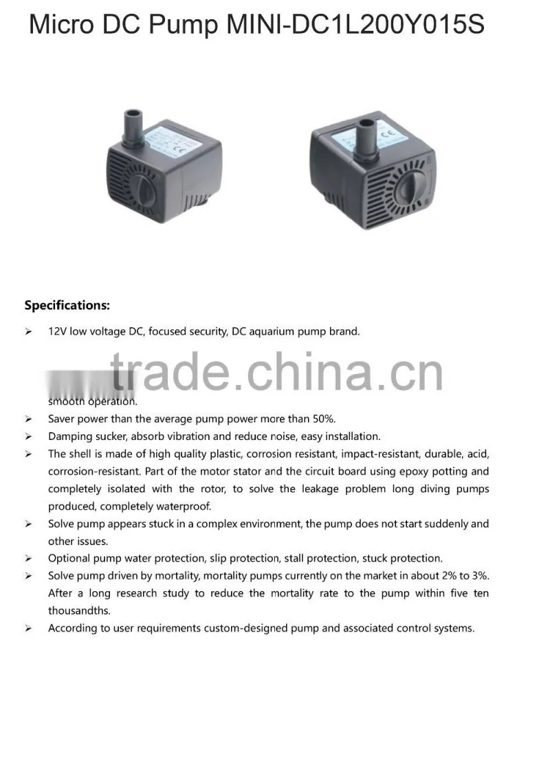 DC Mini Water Solar Pump