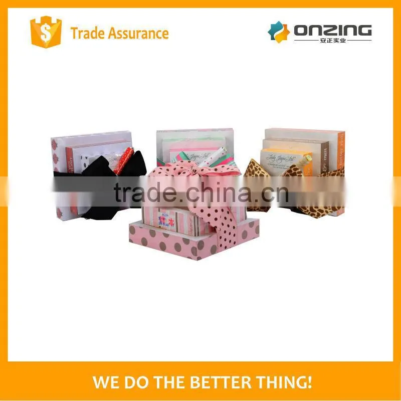 Onzing well-sold memo pad with silk ribbon