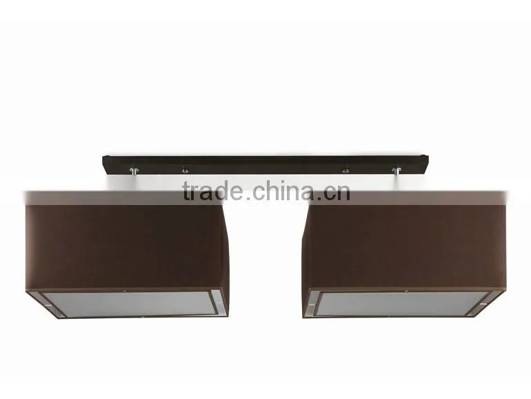 2015 new 2 light square fablic Ceiling lamp Fixture lightining UL ETL CE ROHS