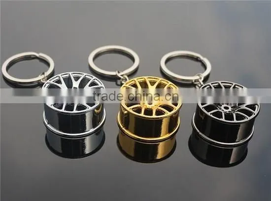 Men's color plated metal nickle free design your own keychain