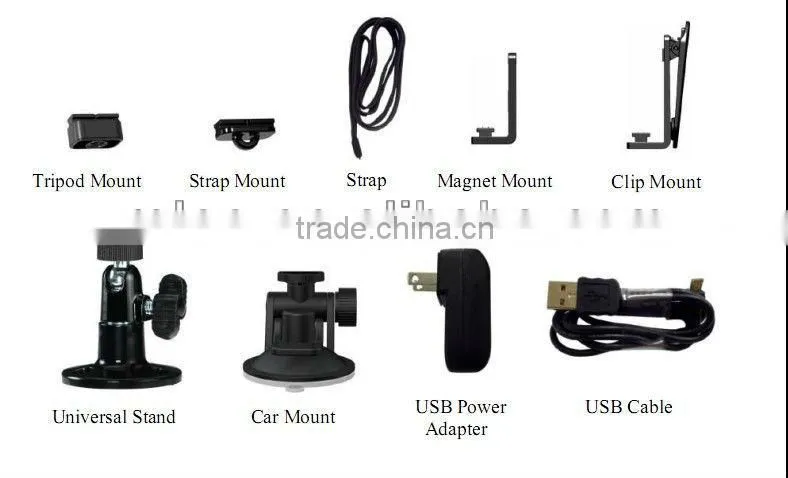 High-end AMBA A7 HD 720P mini camera ip wireless camera video car dvr RLC-08WF