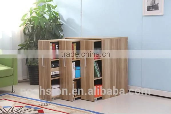 combination push pull bookcase book rack
