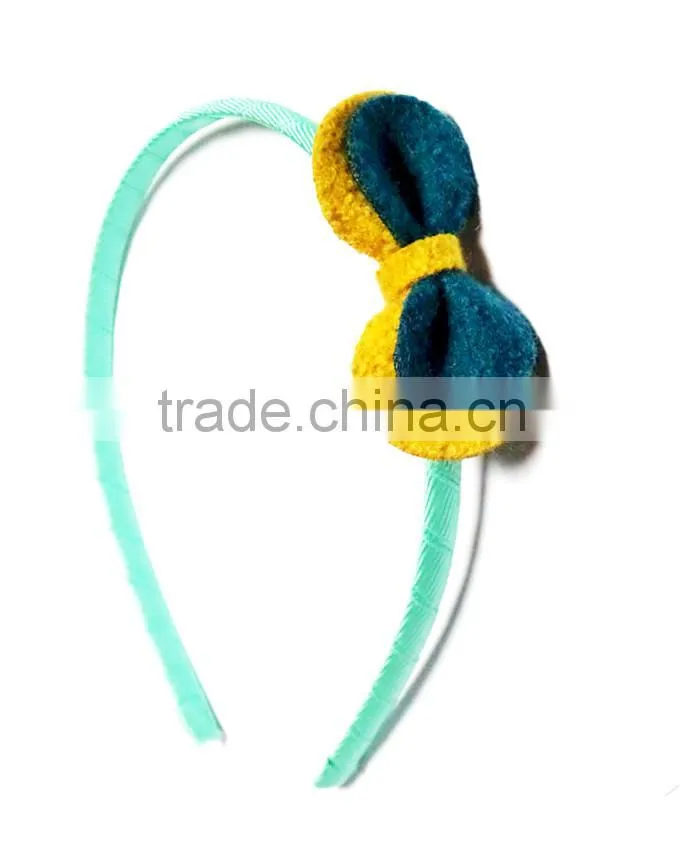 Ribbon Bow Hair Band With Hair Clip Set hair bands for kids and decorative hairclip
