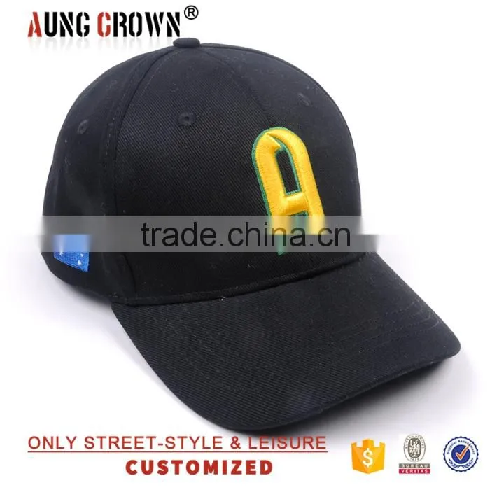 curved brim 3d embroidery letter baseball caps