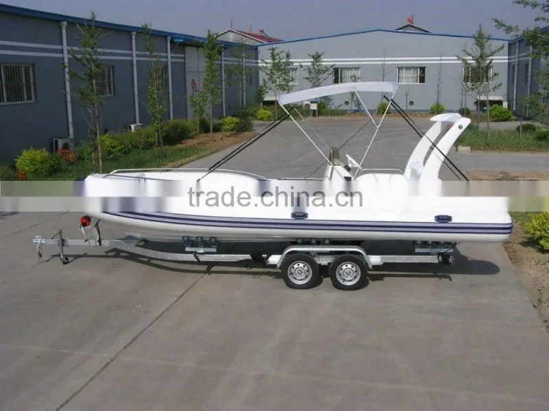 Hypalon rigid inflatable boat 7.3m, RIB730C