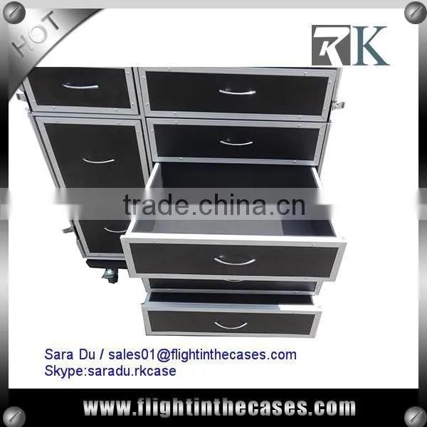 8 Drawers Flight Road Case for Tools Storage--RK8DRAWER60C