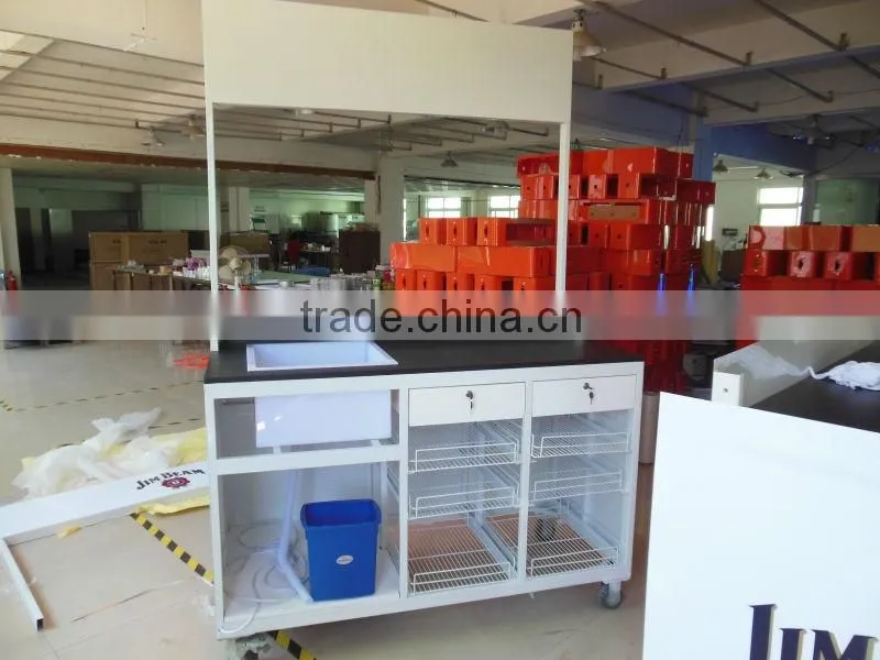 Mobile Metal Display Rack Mini Bar
