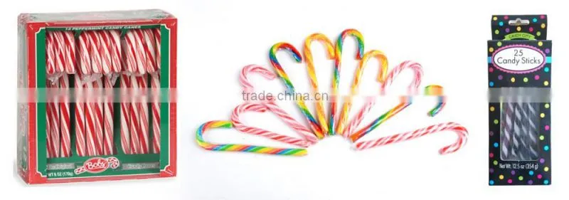 Bucket Tube Custom Packed Christmas Decoration Candy Cane