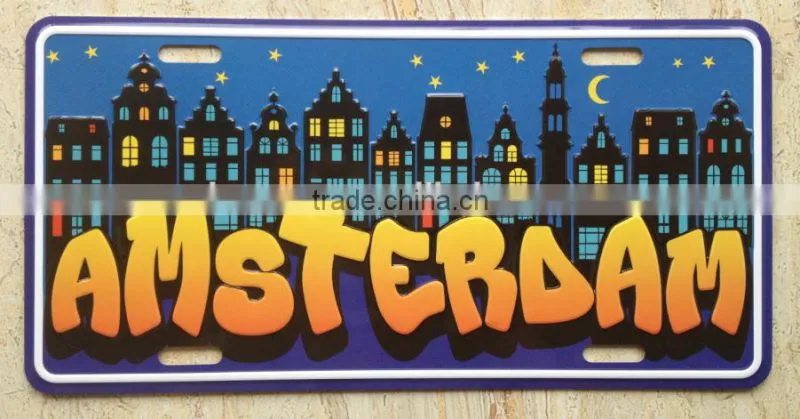 logo letter gloss license plate
