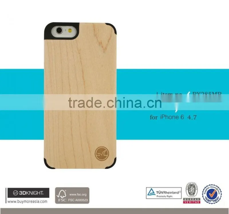 2016 HOT Selling wholesale wood blank phone case for iphone 6 6S,for iphone 6 6S Plus Bamboo Wooden phone case cover