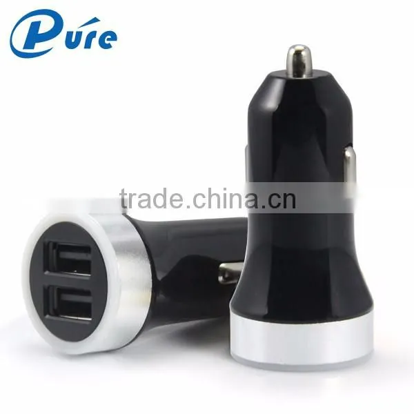 Quick Charge 2 Ports 2.4A Micro USB Charger ,High Quality Multi Ports USB Car Charger for Mobile Phone/IPAD/P1000