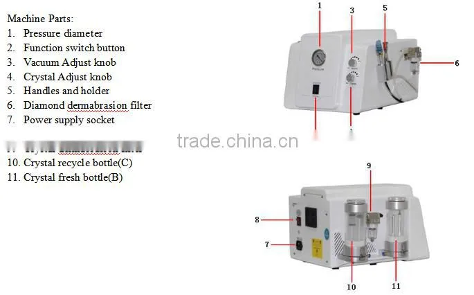 Professional NS-H107 diamond dermabrasion hydrodermabrasion Oxy Spray Oxygen Jet Machine