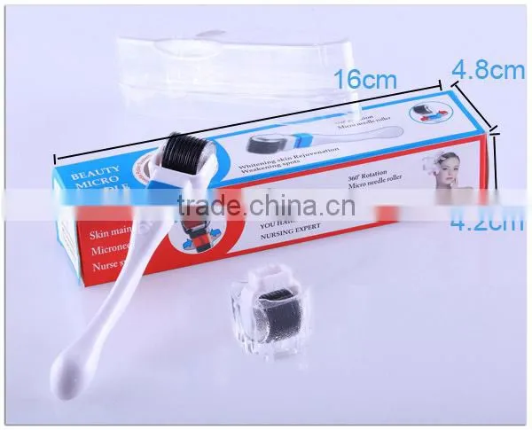 Factory Diect Wholesale 360 Degree Rotate Derma Rolling System with 600 Needles for Skin Treatment