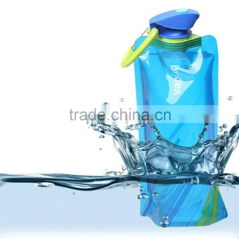 plastic sports drink foldable water spout pouch