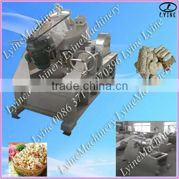 hot air gas heating rice oats millet puff machine