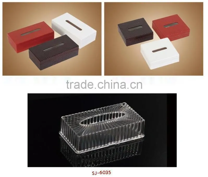 Plastic rectangle tissue box