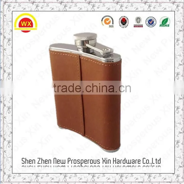 Fashionable Whiskey Hip Flask / Mirror Finish Copper Hip Flask