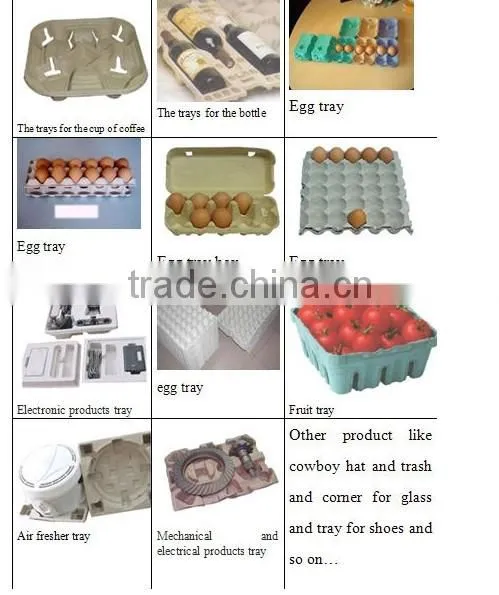 500-4000pieces/h Easy to operate egg tray pulp machine with dry systerm