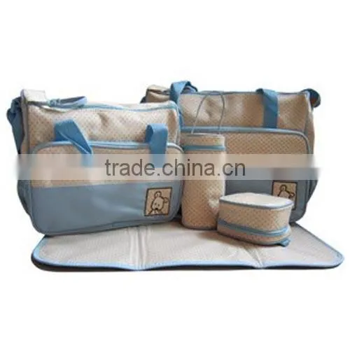 Microfiber New Fashion 5 pieces Set Diaper Bag (BCY11-01)