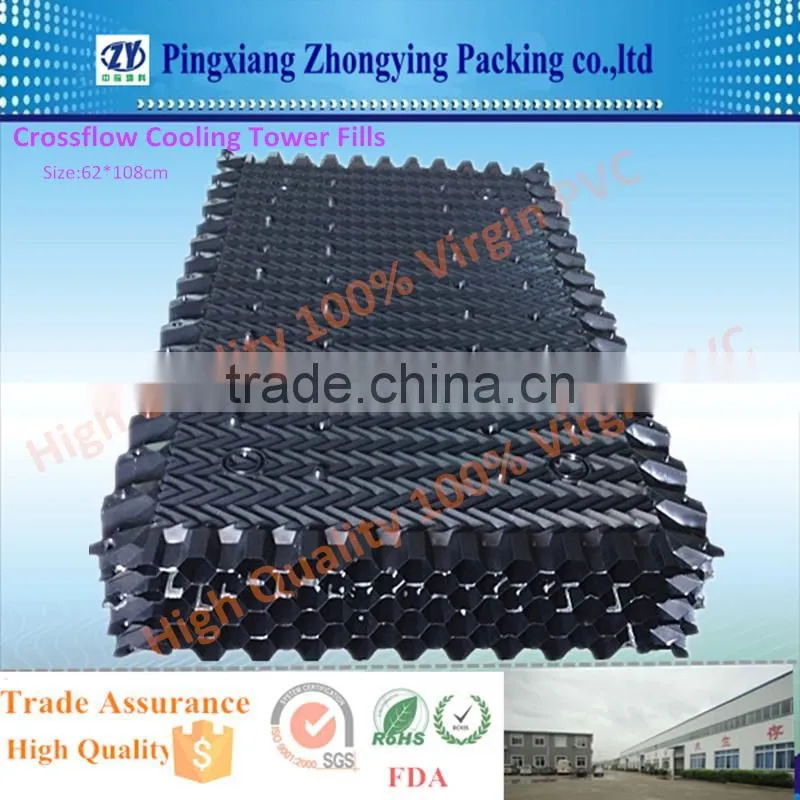 Cross flow Cooling tower PVC Fills(620*1080mm)