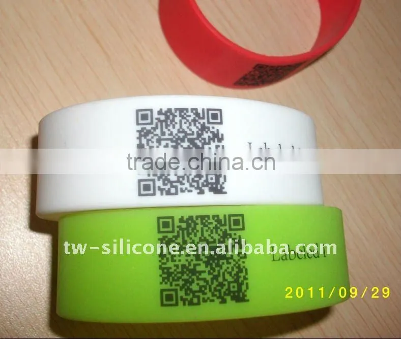 each unique qr code print id bracelet