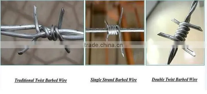 Cheap Galvanized /PVC coated double twist Barbed Wire roll