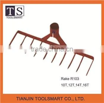 Steel Lawn Rake R115 with 22 tines on sale