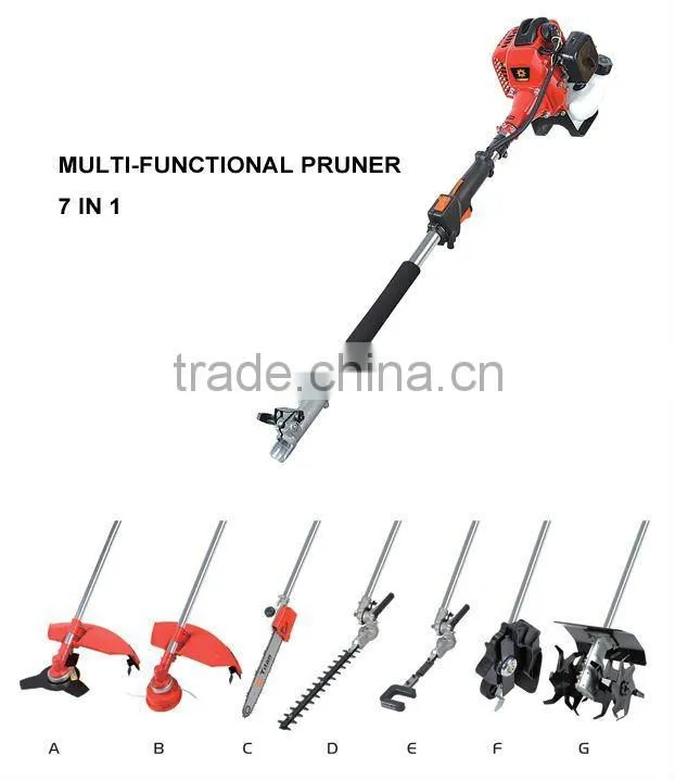 4 in 1 gasoline petrol Multi-functional cutter 43 CC pole pruner pole saw pole trimmer