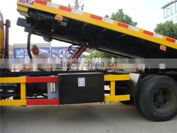 6 wheel 5ton dongfeng light right hand tow truck wrecker