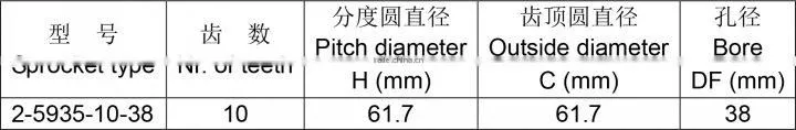 5935MTW Injection Moulded Classic Belt Sprocket