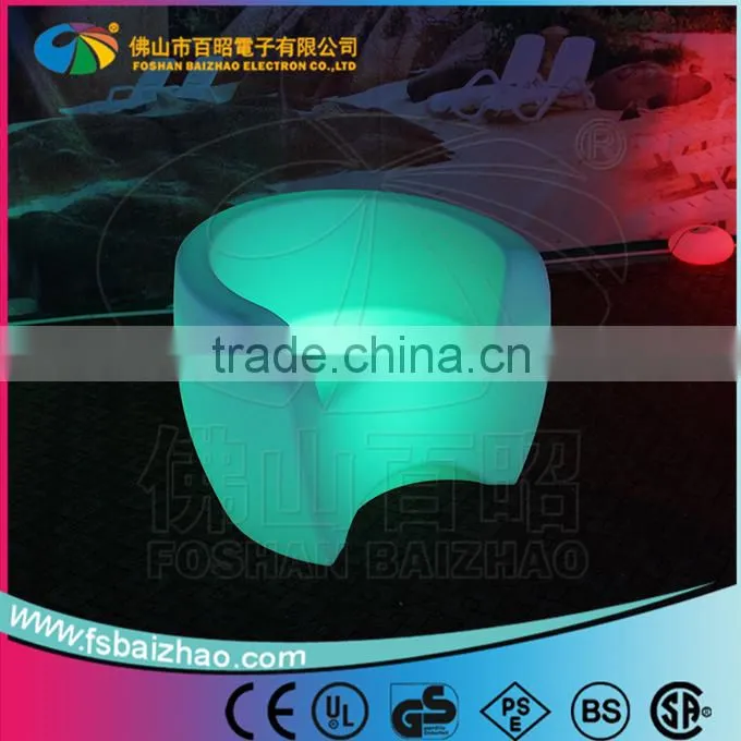 Rotational Sofa waterproof led furniture light up plastic sofa