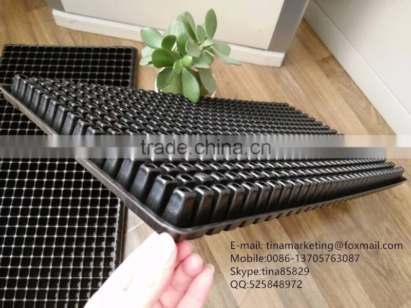 512 Cell Black HIPS Plastic Nursery Seed Propagator Tray, Plastic Plant Seedling Trays China Manufactory Price