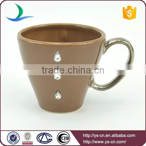 Unique new ceramic custom tea set with diamond design