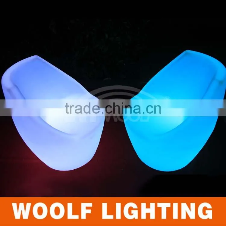LED furniture Multi-color changing led dinner chair