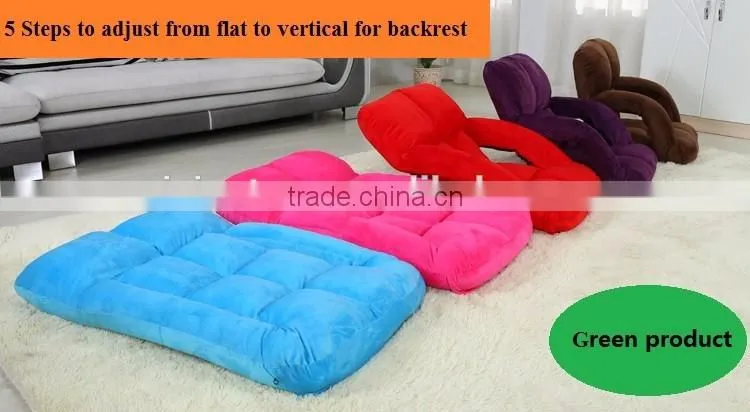 Folding armrest floor chair for single person
