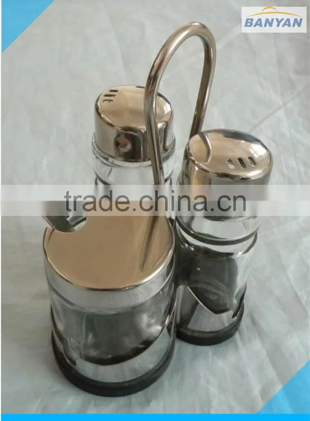Eco-Friendly Feature LFBG stainless steel+ABS oil and vinegar cruet set