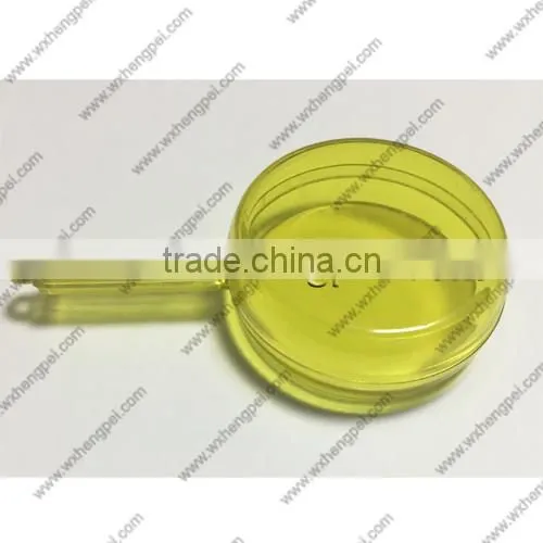 Cleverish portable cute yellow lollipop plastic storage jewelry box kit