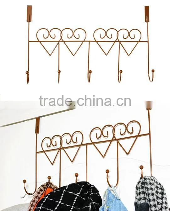 Multi-Function Love Metal Over The Door Hanging Hooks