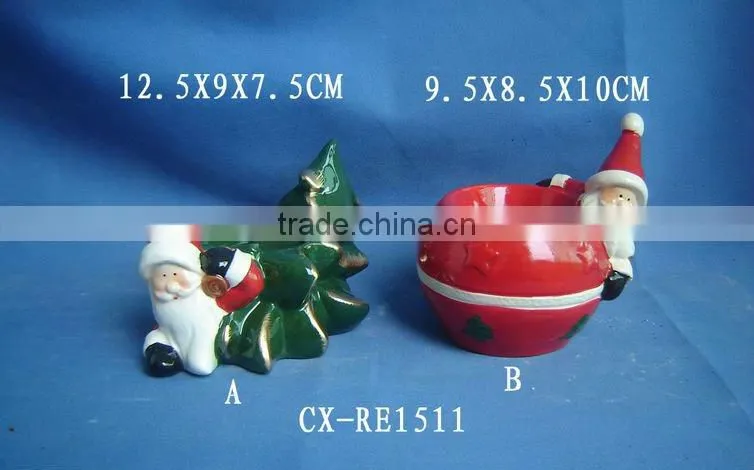 Ceramic christmas tree candle light- Christmas Items