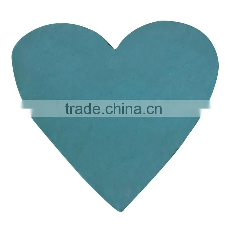 Heart shape green wedding car decoration wet floral foam