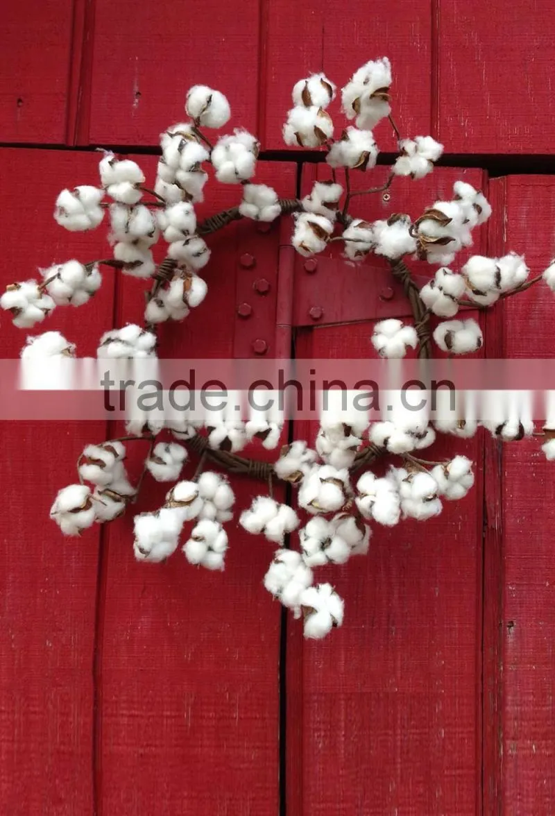 New Design Artificial Cotton Wreath