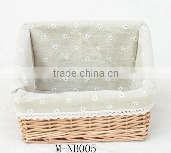 Trapezoidal wicker basket & wicker craft