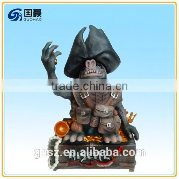 Animated character cartoon risen 2 gnome dwarf statue garden decoration