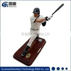 Custom resin bust baseball player figurine