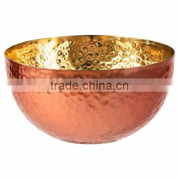 hammered unique metal bowl