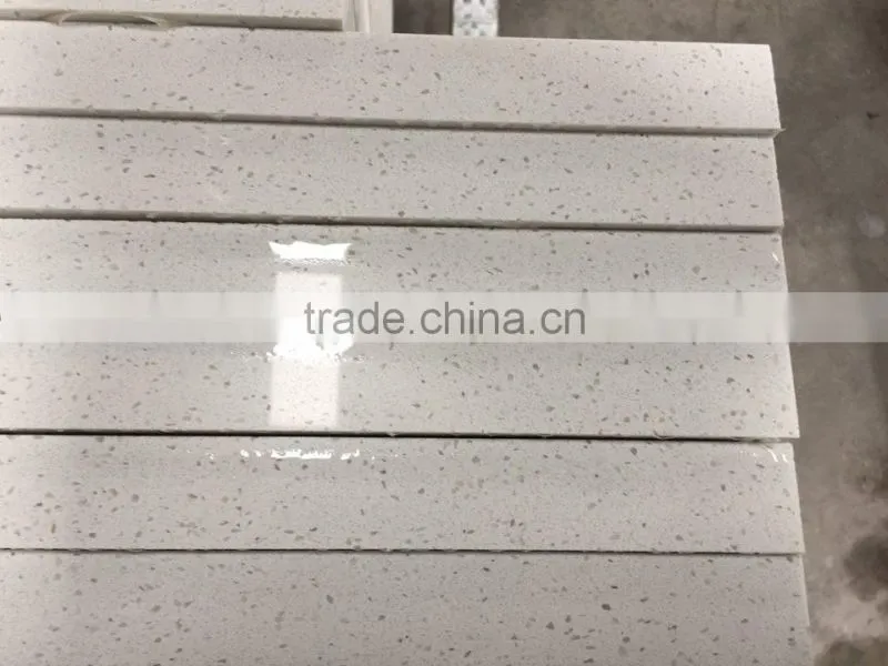US Hotel Project Bathroom Quartz Stone Vanity Top