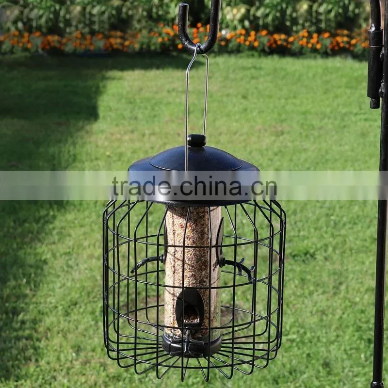 Squirrel-proof wild bird feeders
