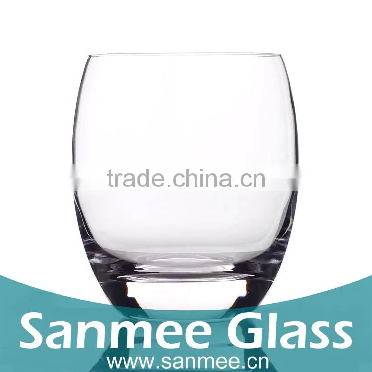 4PCS 10oz Glassware Egg Shape Glass Cup China Glass